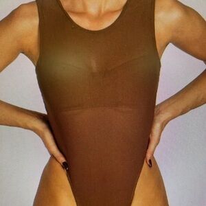 Meshki Black Sleeveless Bodysuit